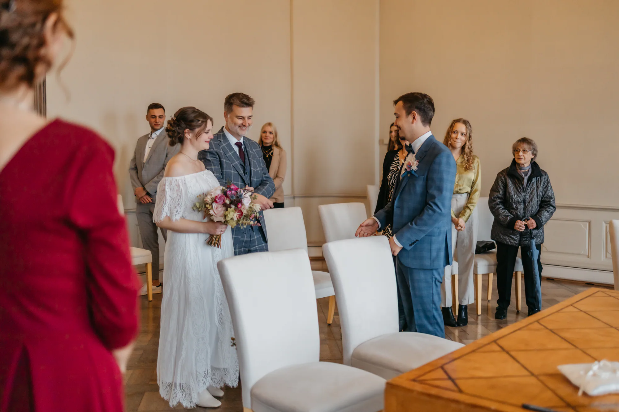 Tamara und Fabian bei ihrer standesamtlichen Hochzeit – Aufnahme 14