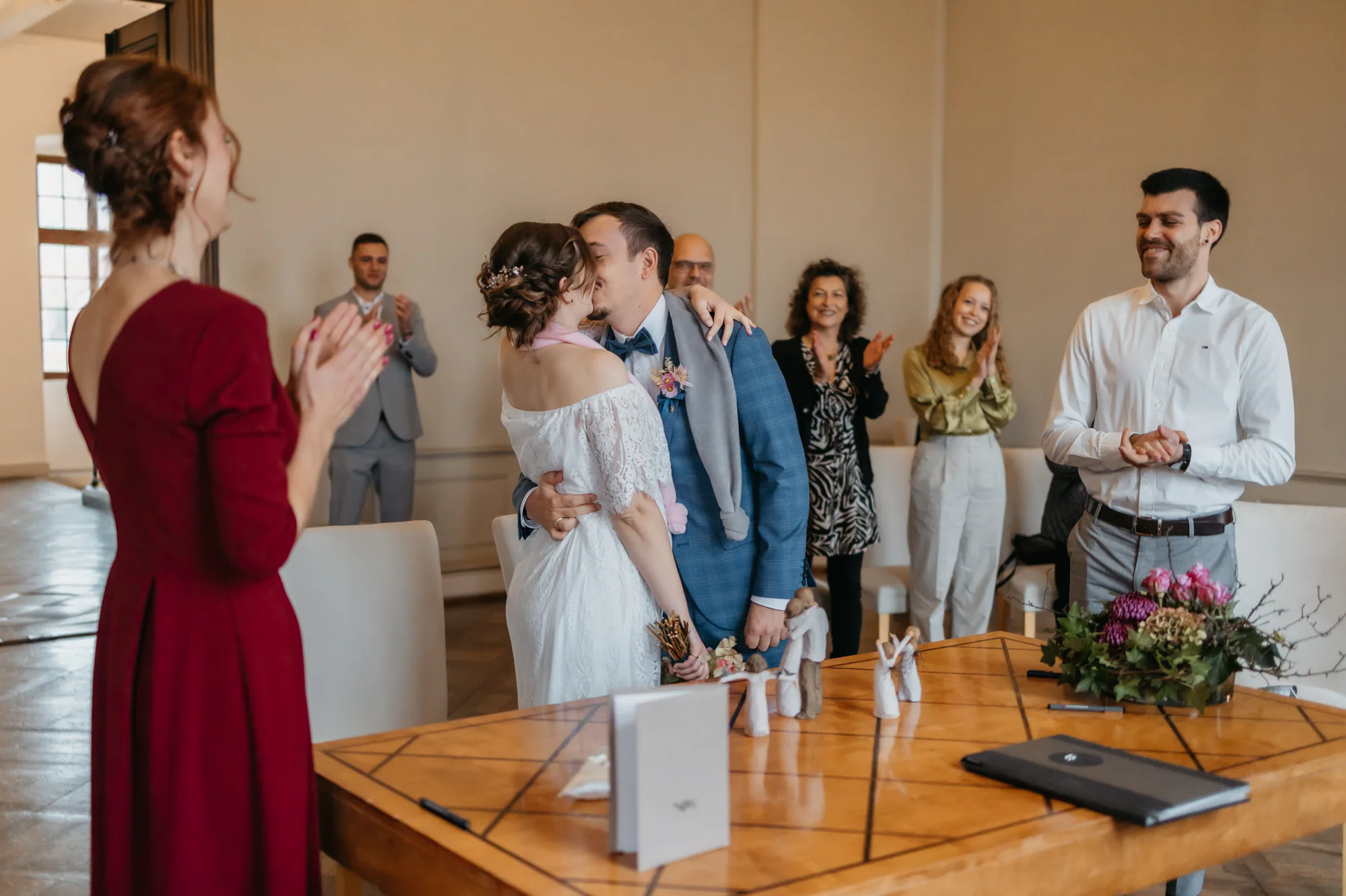 Tamara und Fabian bei ihrer standesamtlichen Hochzeit – Aufnahme 18